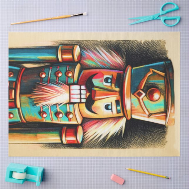 Papier Mousseline Chalk illustrait Noisette de Noël (Artisanat)