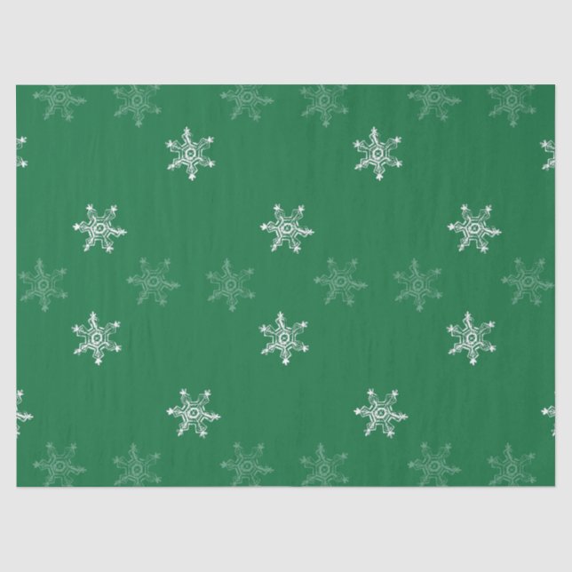 Papier Mousseline Chalk Snowflake Motif (Recto)