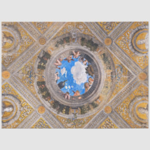 Papier Mousseline Chambre des nuptiales, plafond par Andrea Mantegna
