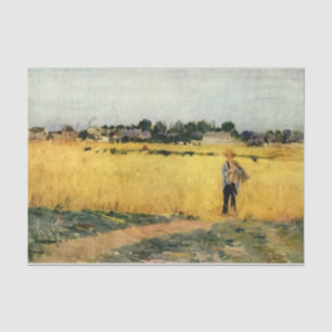 Papier Mousseline Champ de céréales (par Berthe Morisot)