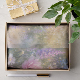 Papier Mousseline Champ de Fleurs