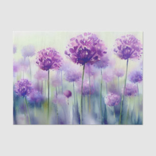 Papier Mousseline Champ de fleurs-Allium, (C) Aquarelle