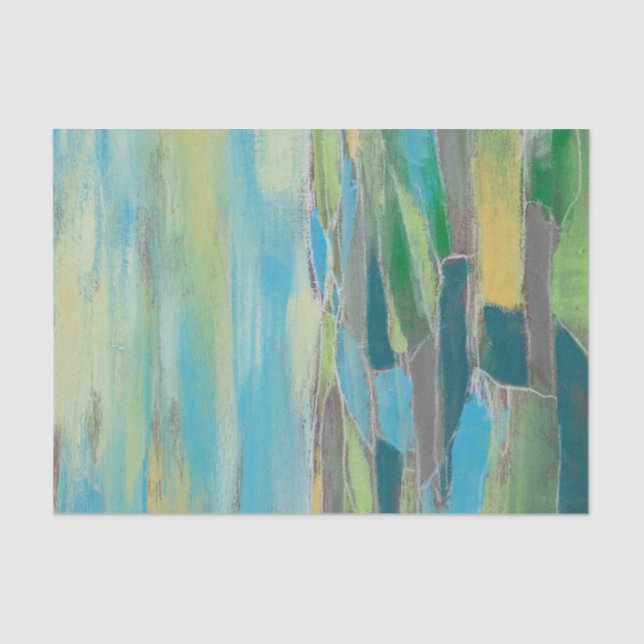 Papier Mousseline Champ fragmenté I (Recto)