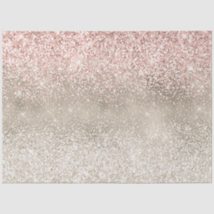 Papier Mousseline Champagne Gold Pink White Glitzy Parties scintilla