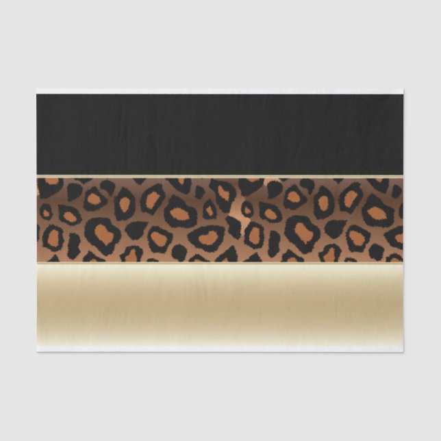 Papier Mousseline Champagne, noir et copie de Jaguar (Recto)
