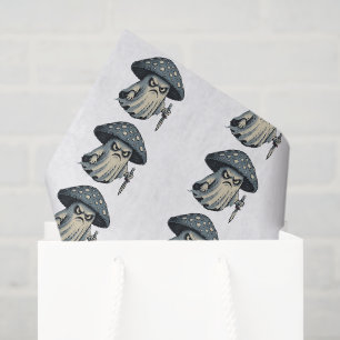 Papier Mousseline Champignon Tueur – Fantôme Effrayant avec Couteau
