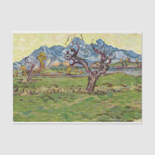 Papier Mousseline Champs à proximité des Alpilles Vincent van Gogh