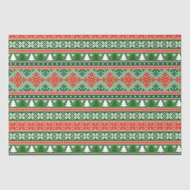 Papier Mousseline Chandail de Noël moche (Recto)