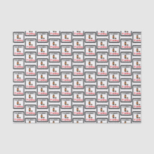 Papier Mousseline Channel Funky Pixel Art