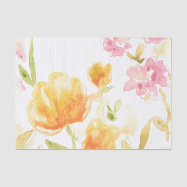 Papier Mousseline Chanson florale I (Recto)