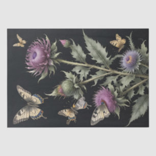 Papier Mousseline Chardons et Papillons