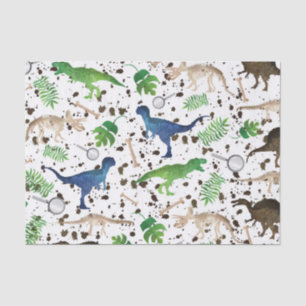 Papier Mousseline Chasse aux dinosaures ! Dinosaures sur Safari Boys