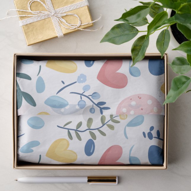 Papier Mousseline Chasse aux oeufs de Pâques (Cadeau)