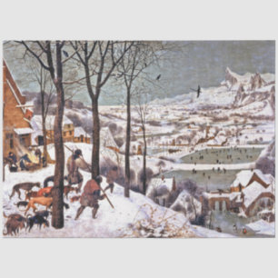 Papier Mousseline Chasseurs dans la neige, Pieter Bruegel l'Ancien
