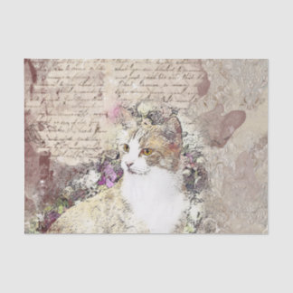 Papier Mousseline Chat de cru d'aquarelle