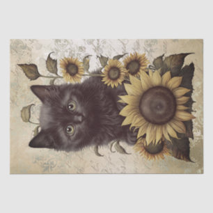 Papier Mousseline Chat de tournesol Bombay Kitten