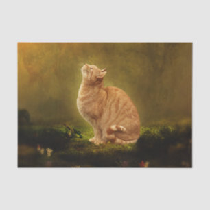 Papier Mousseline Chat et fée