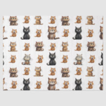 chat noir fou en colère, chat gris et chat brun