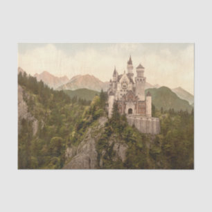 Papier Mousseline Château de Neuschwanstein, Bavière, Allemagne