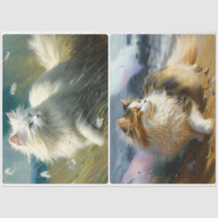 Papier Mousseline Chats du jour Windy
