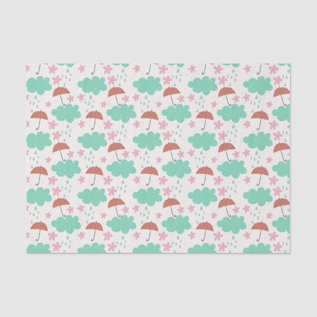 Papier Mousseline Chats en pluie (Recto)