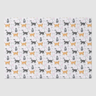Papier Mousseline Chats mignons