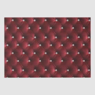 Papier Mousseline Chaud Rouge Chic Faux Velvet