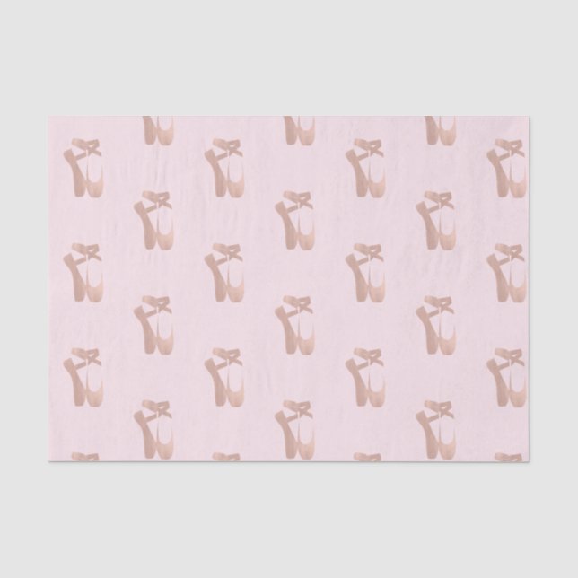 Papier Mousseline Chaussons Ballerina Rose Party (Recto)