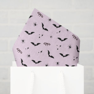 Papier Mousseline Chauve-souris, araignées et vaches d'Halloween ros