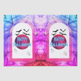 Papier Mousseline Chauve-souris Lune Éffrayante effroi violet rose r