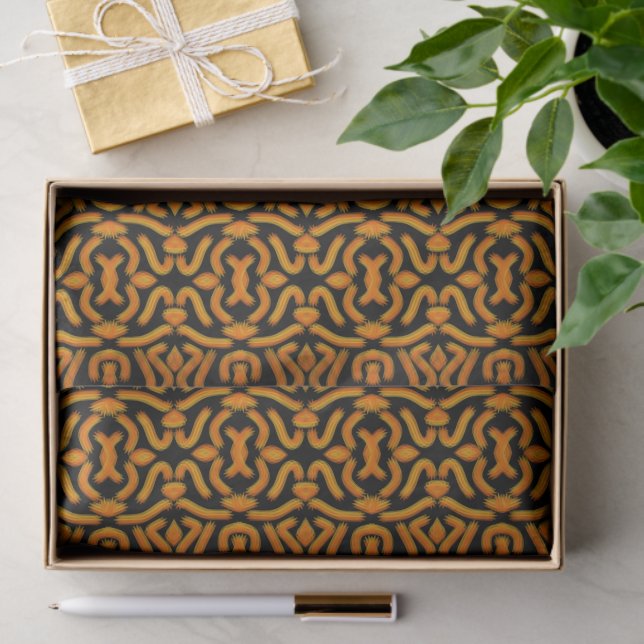 Papier Mousseline Cheesy Noodle Doodle Art Mirrored Image Pattern (Cadeau)