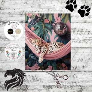 Papier Mousseline Cheetah Decoupage dans Repose forestière à Hammock
