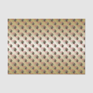 Papier Mousseline CHÈQUE voeux de Noël Bébé Chèvre Baisers Boer