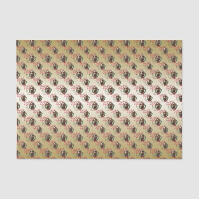 Papier Mousseline CHÈQUE | voeux de Noël Bébé Chèvre Baisers Boer (Recto)