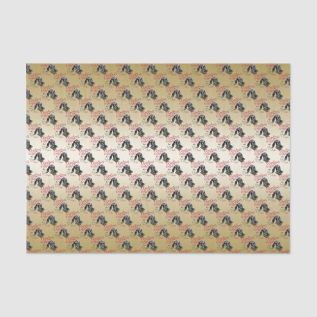 Papier Mousseline CHÈQUE | voeux de Noël Bébé Chèvre Baisers Nubian  (Recto)