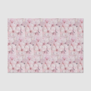 Papier Mousseline Cherry Blossoms and Musical Notes Papier Tissu
