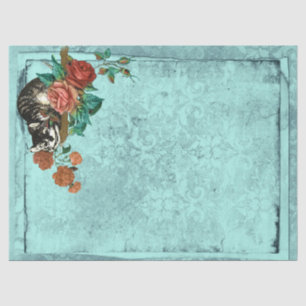 Papier Mousseline Cheshire Cat Alice au pays des merveilles Découpag