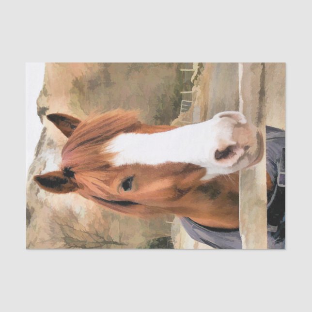 PAPIER MOUSSELINE CHESTNUT CHEVAL (Recto)