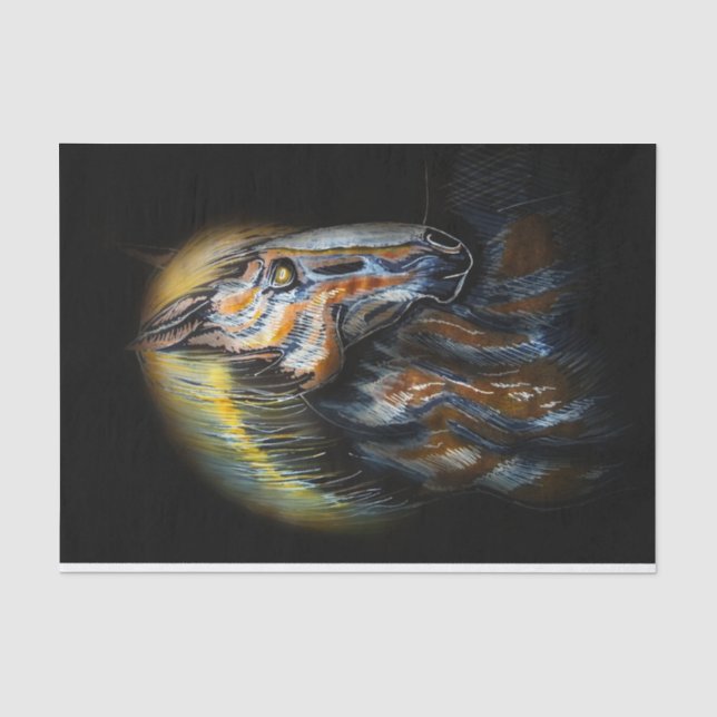 Papier Mousseline Cheval artistique II (Recto)