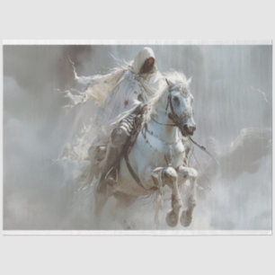 Papier Mousseline Cheval Blanc Premier Quatre Horseman de l'Apocalyp
