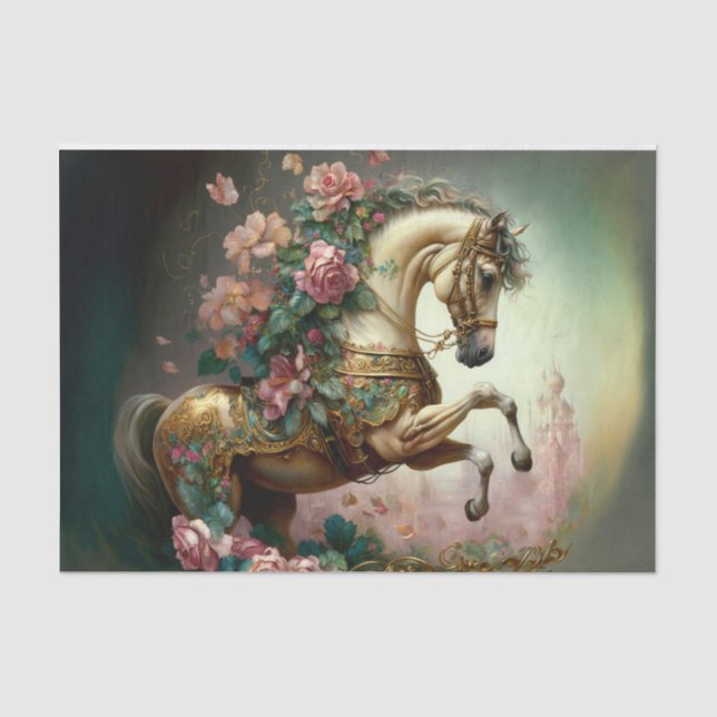 Papier Mousseline Cheval de Valentines (Recto)