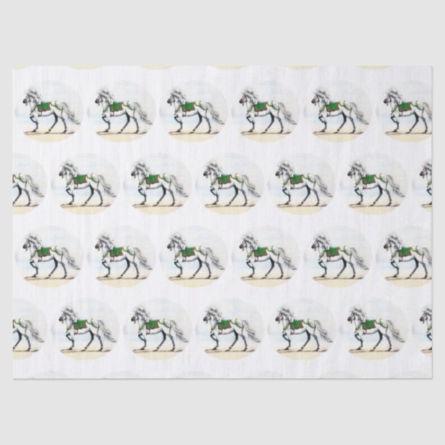 Papier Mousseline Cheval islandais Jol Holiday (Recto)