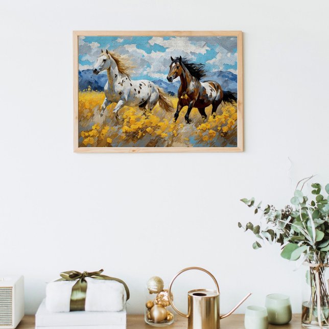 Papier Mousseline Cheval Sauvage Mustang Découpage rustique (Créateur téléchargé)