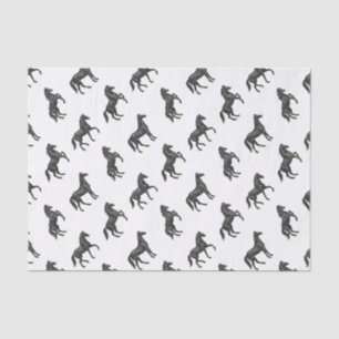 Papier Mousseline Chevaux