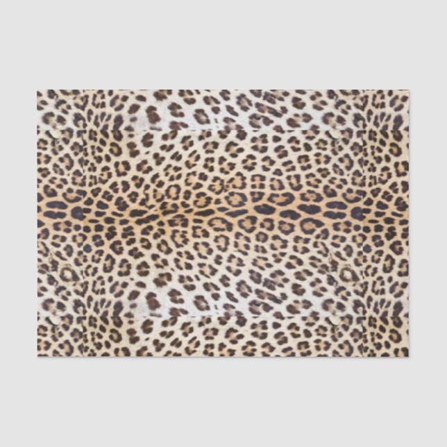 Papier Mousseline Cheveux léopards (Recto)