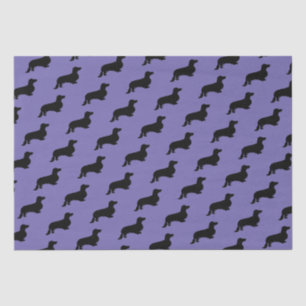 Papier Mousseline Cheveux longs Dachshund - Silhouette 1