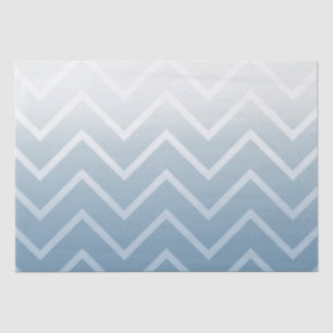 Papier Mousseline Chevron blanc ciel bleu