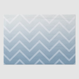 Papier Mousseline Chevron Ombre gris bleu blanc