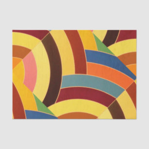 Papier Mousseline chevrons chics contemporains