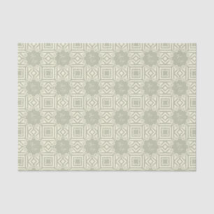 Papier Mousseline Chic Beige Sage Vert Tige Custom Business Logo